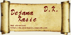 Dejana Kašić vizit kartica
